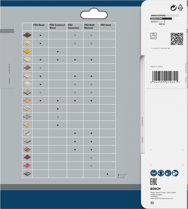 Hoja de sierra circular Bosch PRO Wood 184 x 2 x 20 mm.